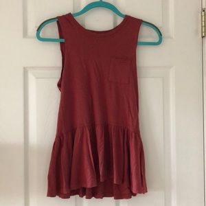 Peplum Tank Top-FITS LIKE XS